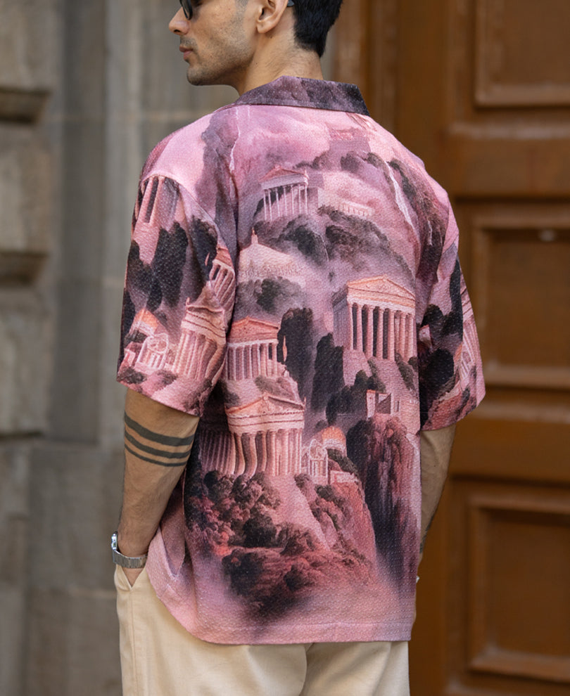 Roman Architecture Print Shirt.