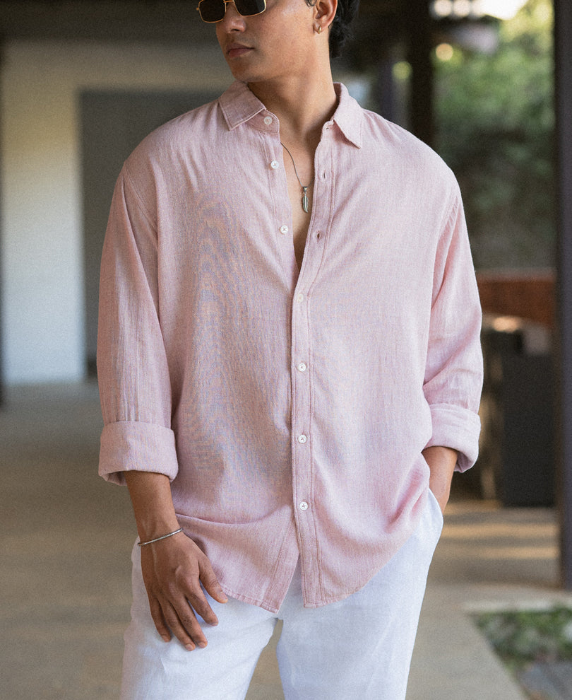Onion Linen Blend Structured Shirt.