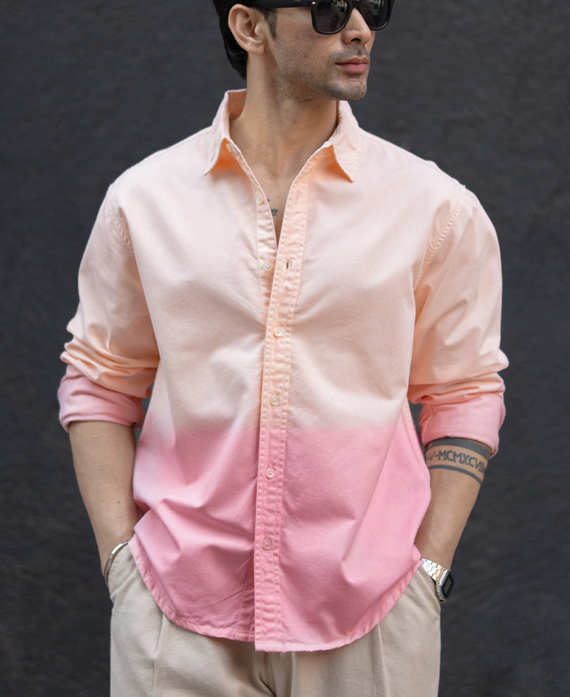 Light Peach Ombre Shirt.