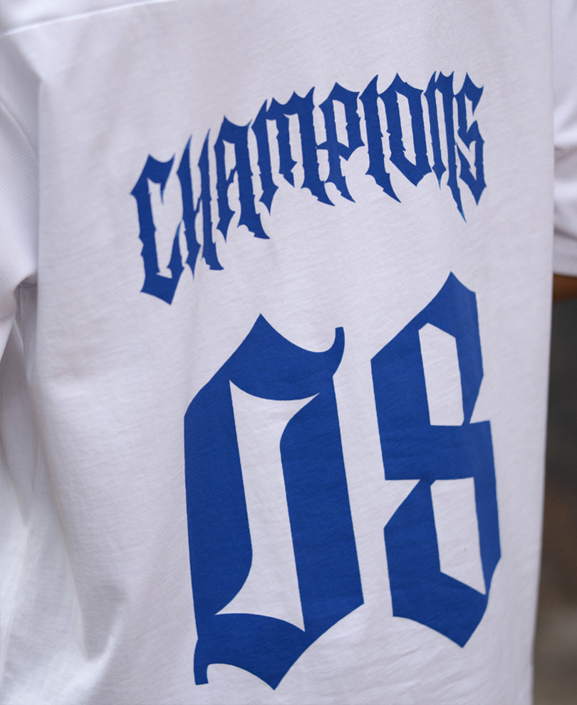 White Printed Jersey T-Shirt.