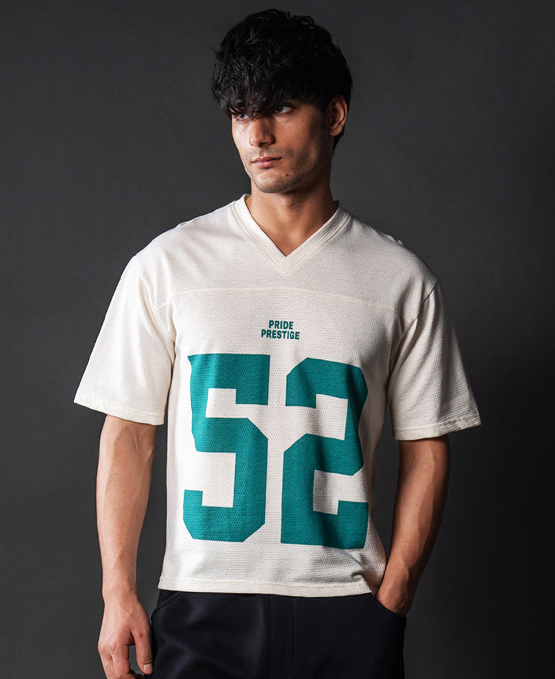 Cream Cotton Jersey T-Shirt