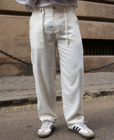 Natural Linen Trousers
