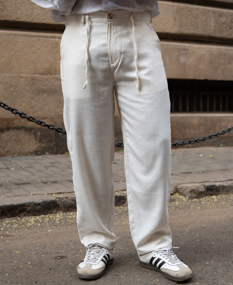 Natural Linen Trousers