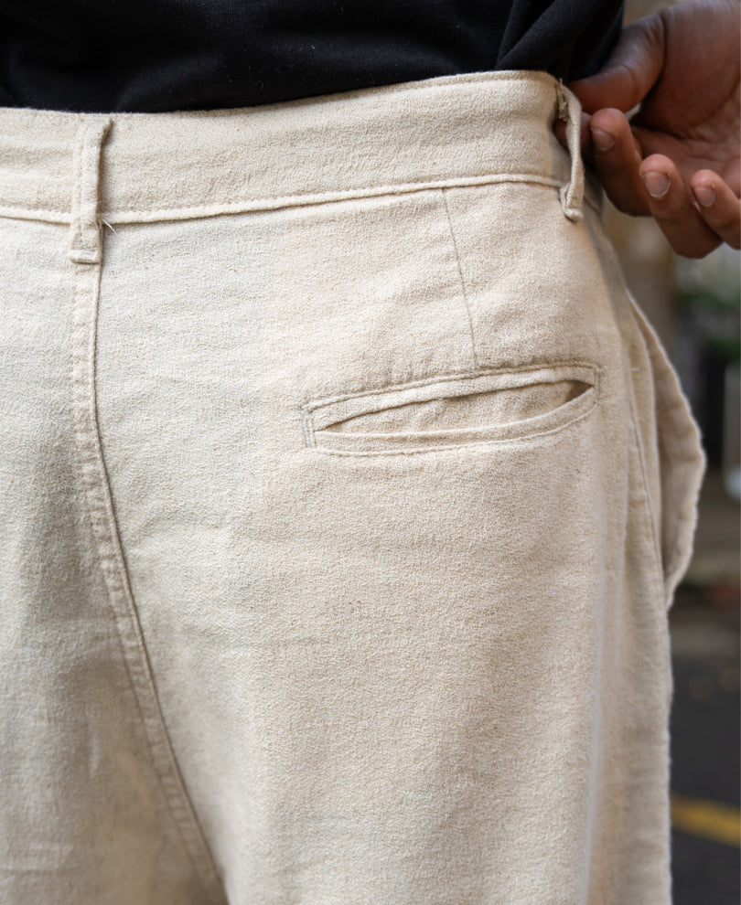 Natural Structure Linen Trouser