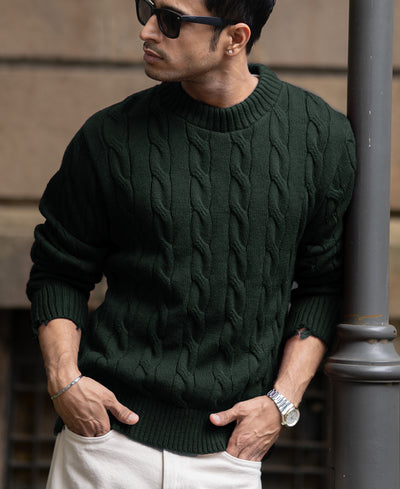 Pine Cable Knit Sweater