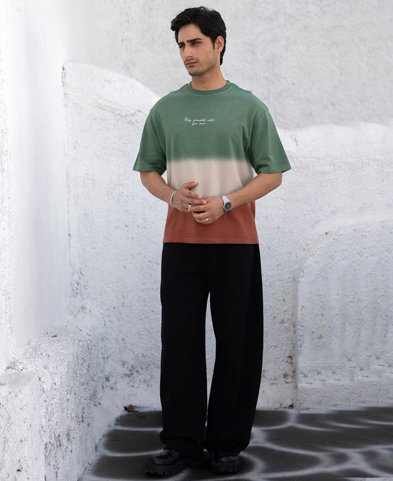 Green & Brown Ombre T-Shirt