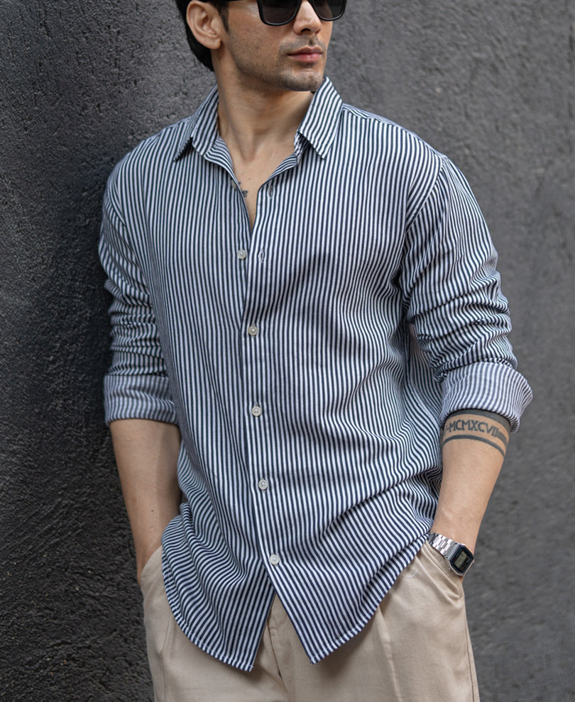 Black & White Striped Shirt.