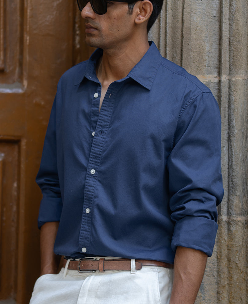 Blue Washed Shirt.