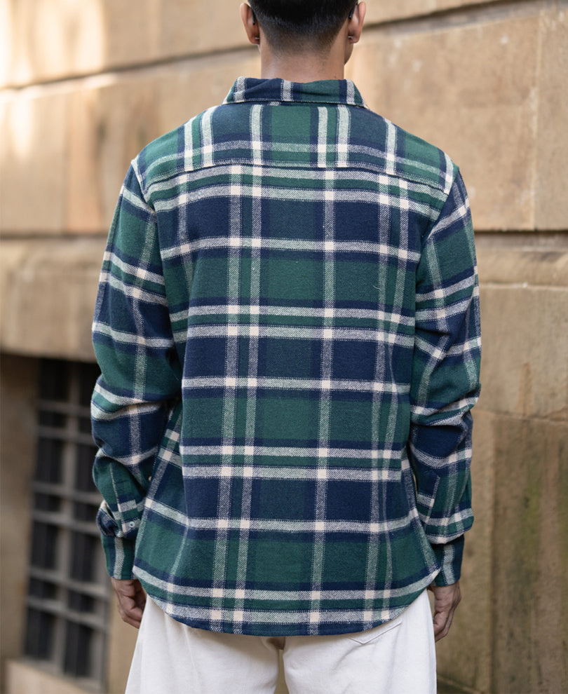 Green Checks Buttondown Shirt