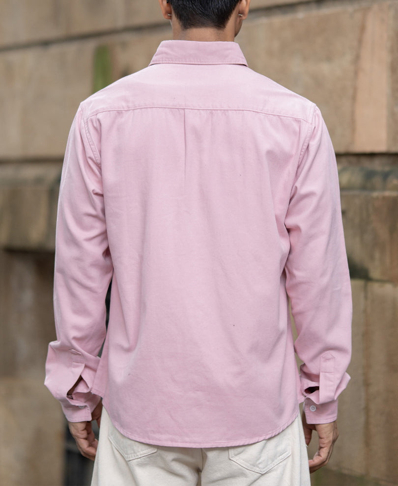 Dusty Pink Structured Overshirt