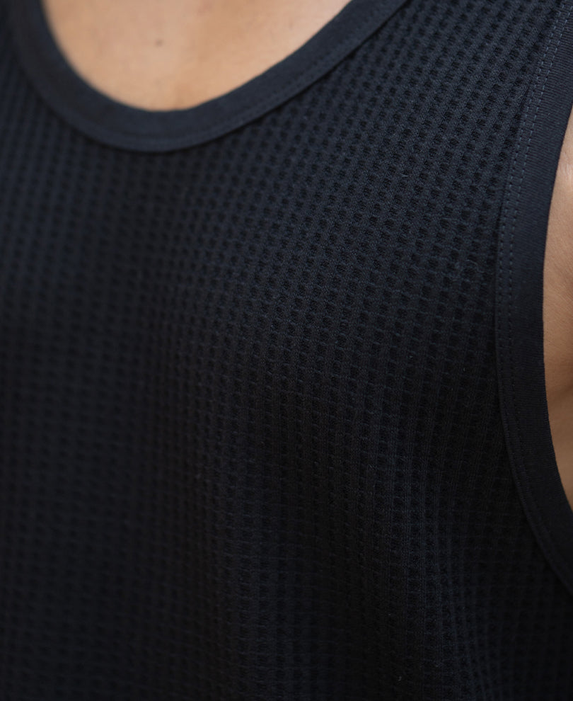 Black & Off-White Vest - Pack of 2