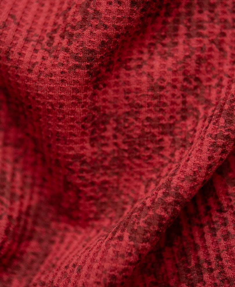Brick Red Printed T-Shirt.