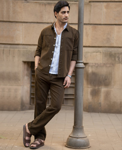 Brown Structured Co-ord Set