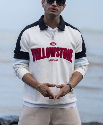 Off-White Embroidered Sweatshirt