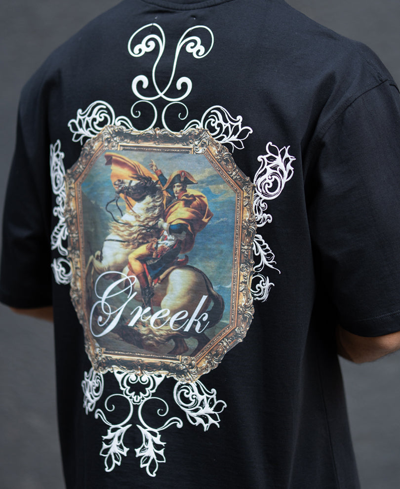 Black Greek Graphic T-Shirt