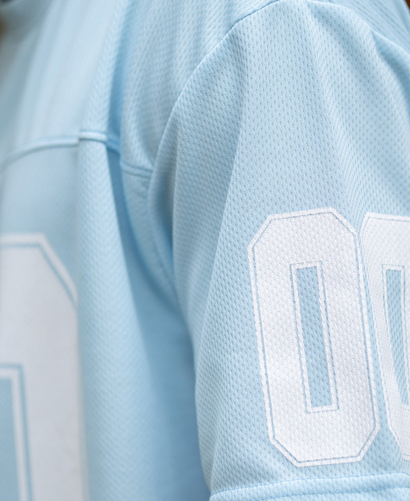 Light Blue Varsity T-Shirt.