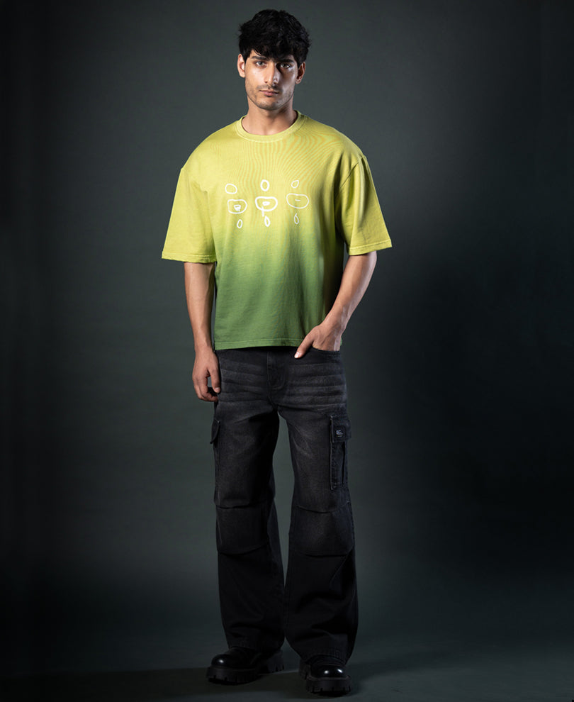 Green Ombre Print T-Shirt.