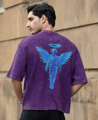 Purple Washed Graphic T-Shirt.