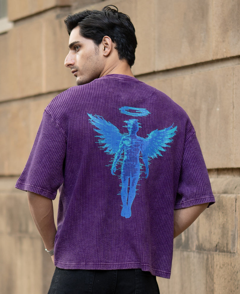 Purple Washed Graphic T-Shirt.