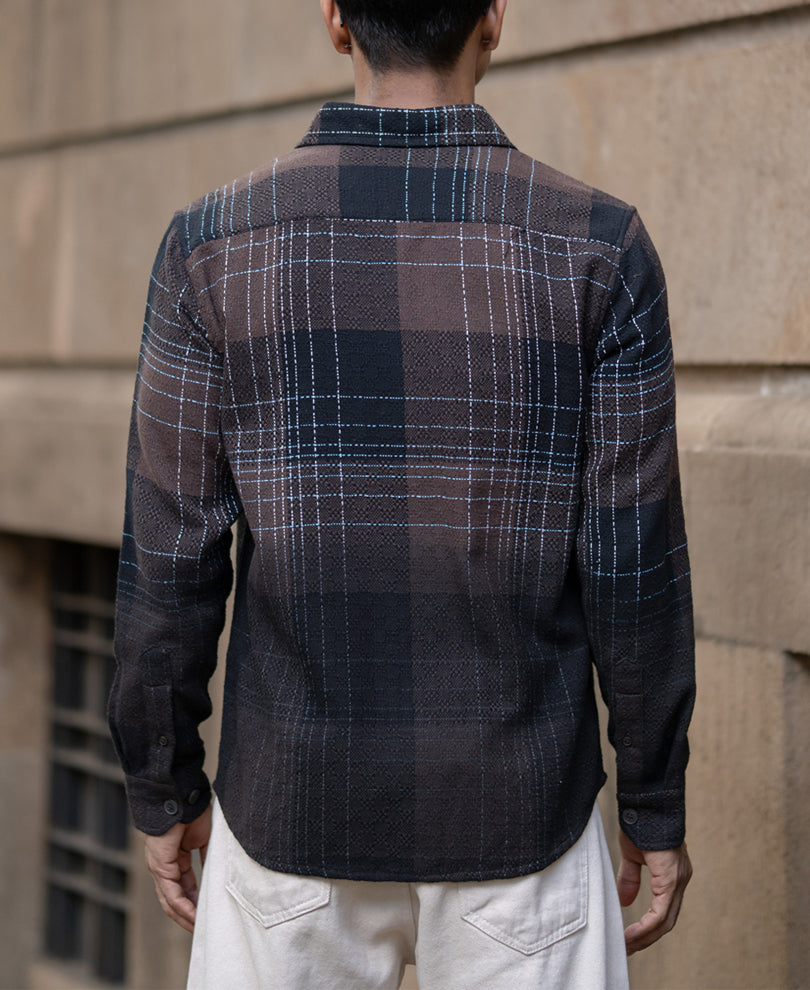 Brown Ombre Checks Shirt – Powerlook