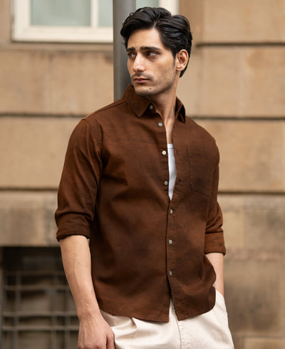 Brown Sprayed Shirt