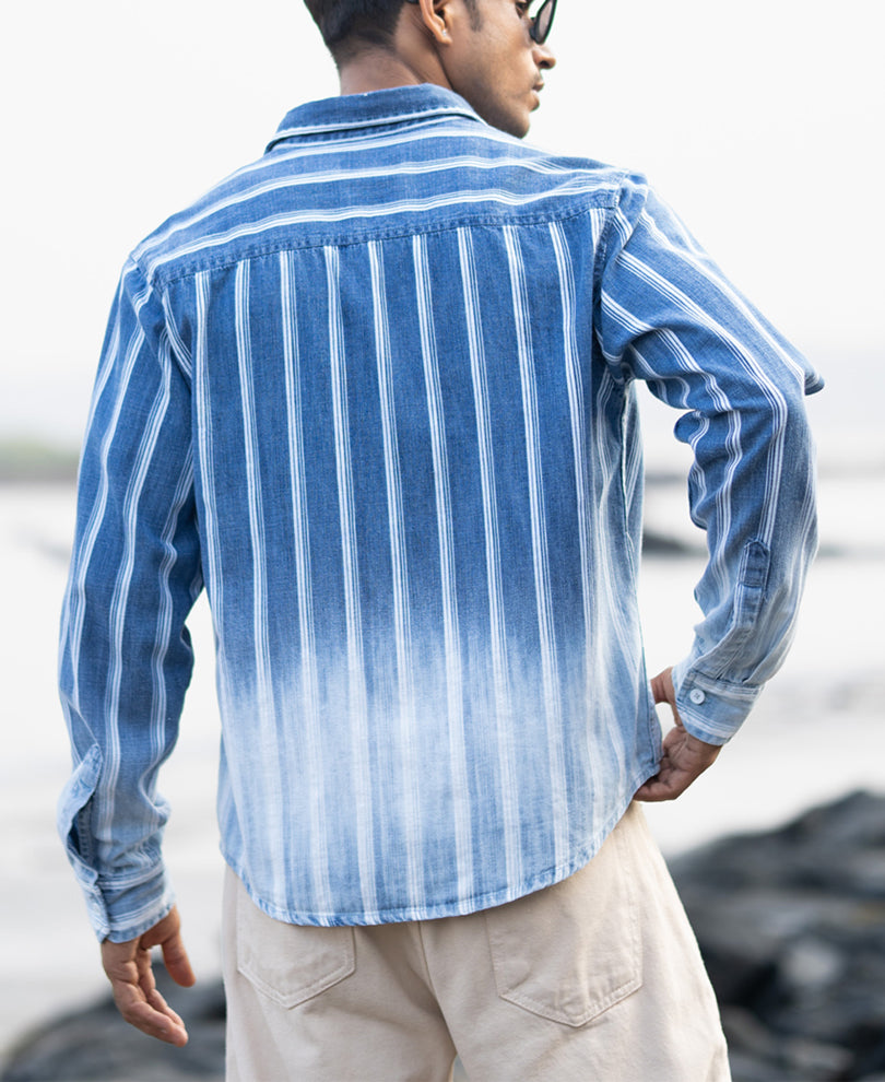 Denim Stripe Ombre Shirt