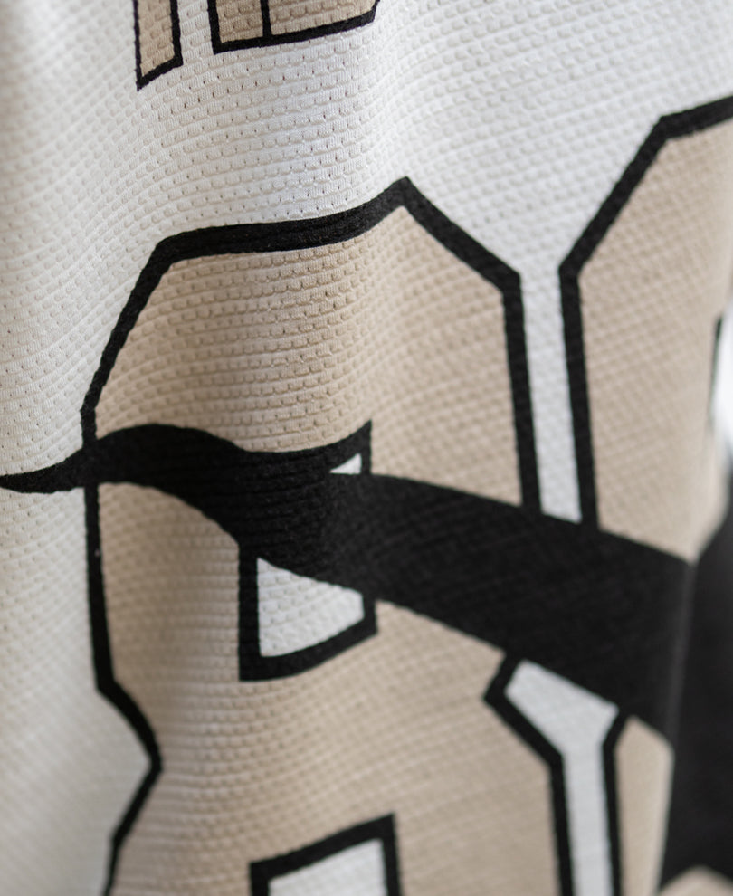 White Printed Oversize T-Shirt.
