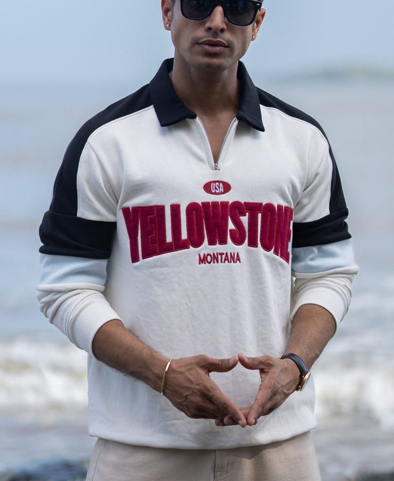 Off-White Embroidered Sweatshirt