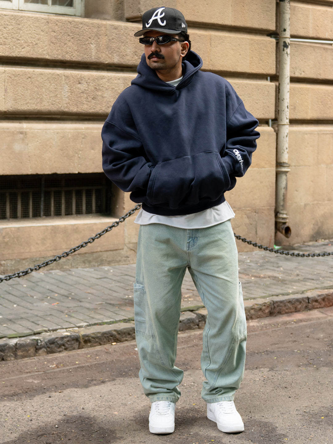 Light Blue Panneled Jeans
