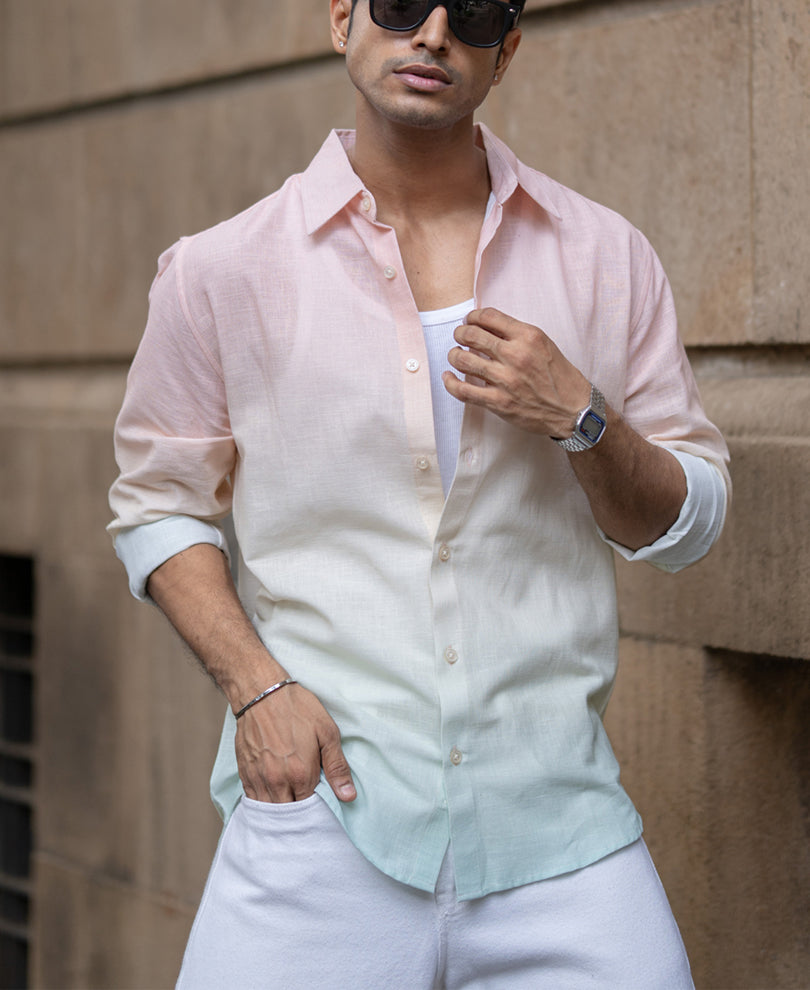 Multicolour Lightweight Ombre Shirt