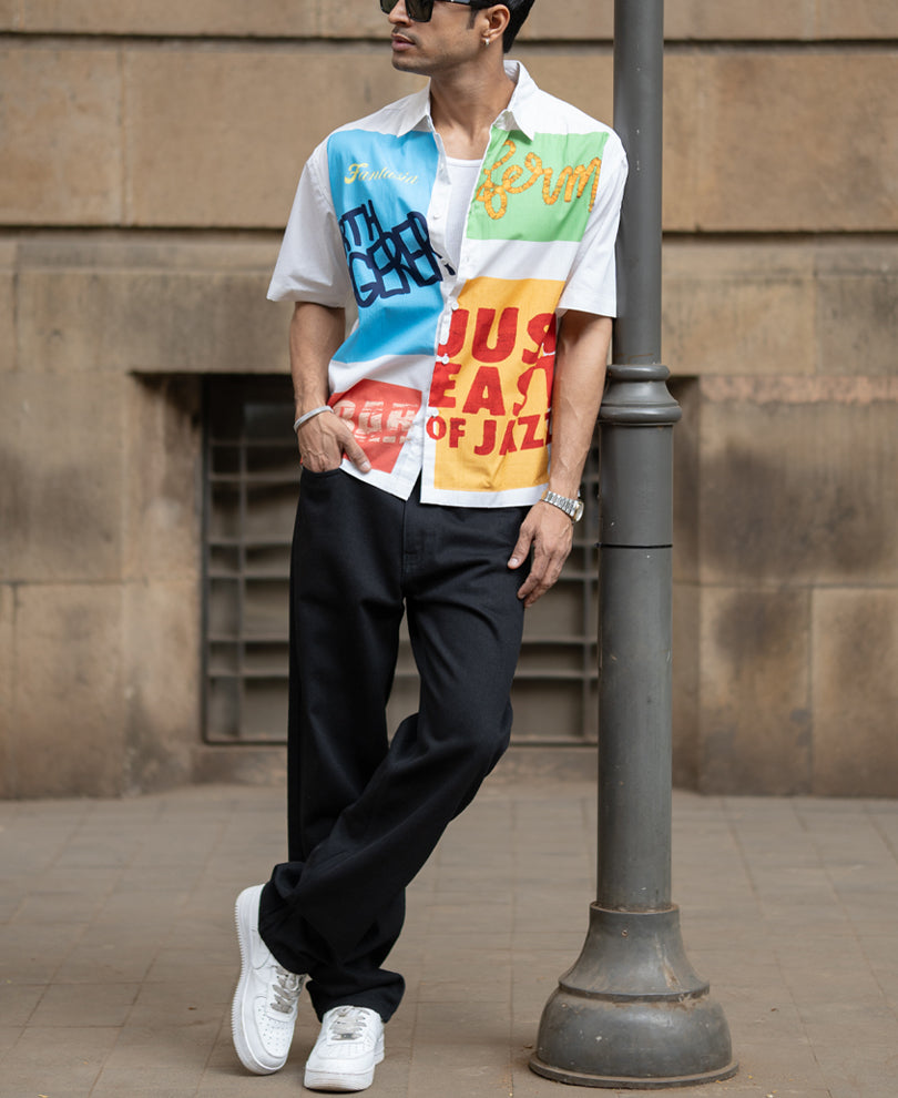 Off White Lightweight Graphic Shirt.