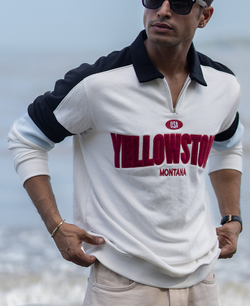 Off-White Embroidered Sweatshirt