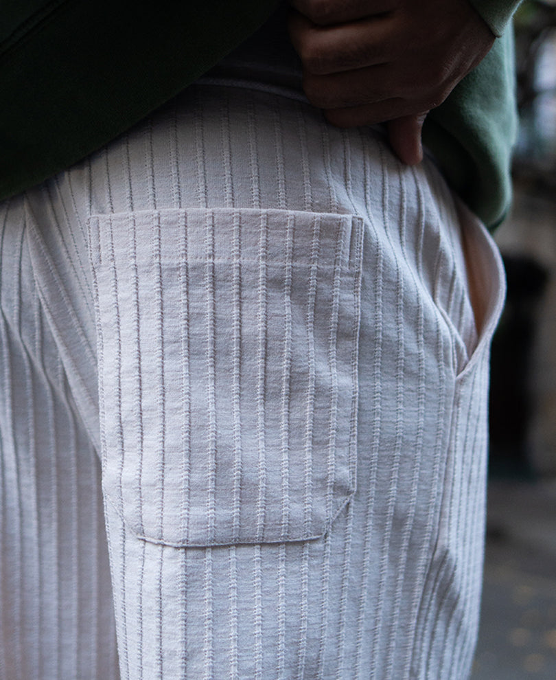 Light Fawn Crushed Regular Fit Track Pant.