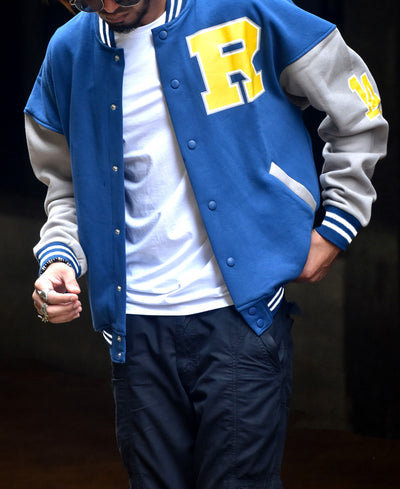 Blue Varsity Baseball Jacket