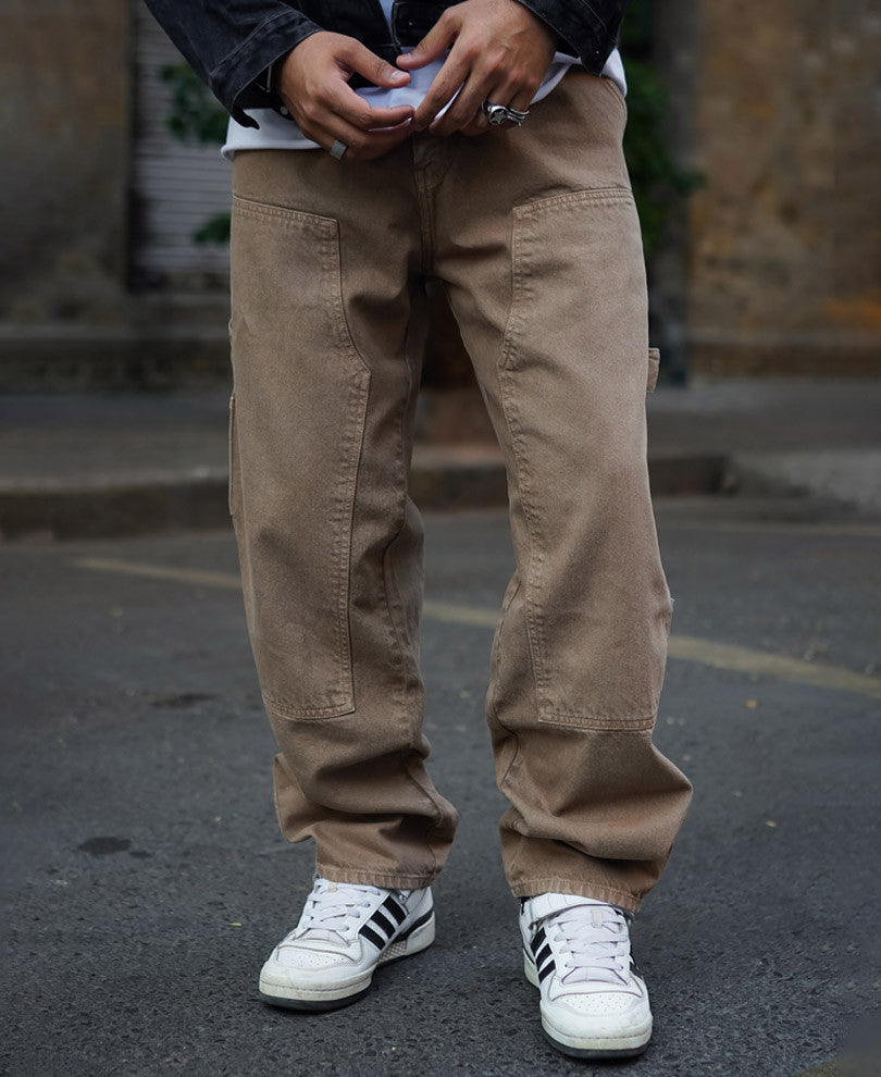 Brown Baggy Fit Denim Jeans