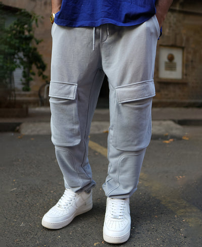 Grey Side Pocket Track Pant