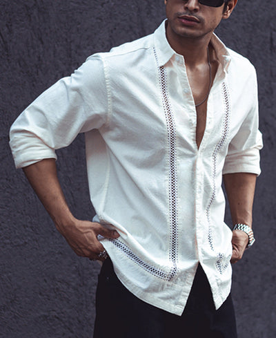 Off White Full Sleeves Shirt