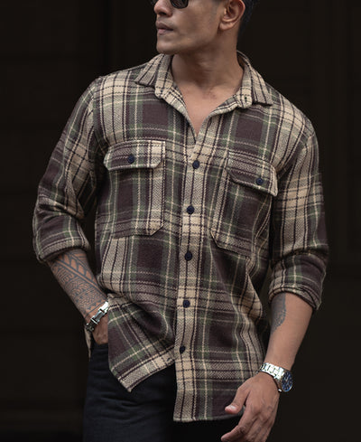 Multicolour Checked Regular Fit Full Sleeve Shirt