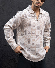 Printed Multi Colour Regular Fit Kurta Style Shirt