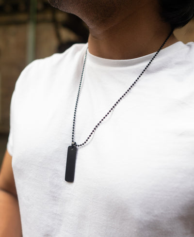 Black Contemporary Edgeâ Chain