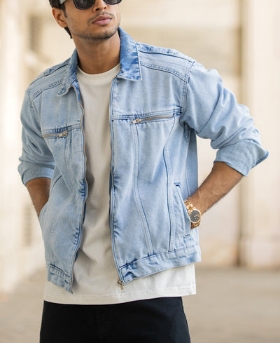 Ice Blue Denim Jacket