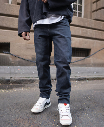 Black Regular Fit Basic Denim Jeans