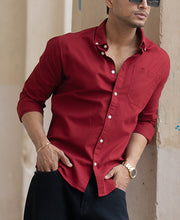 Brick Red Oxford Shirt