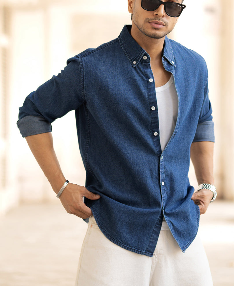 Blue Denim Shirt