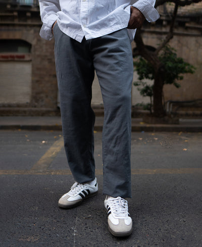 Grey Cotton Pant