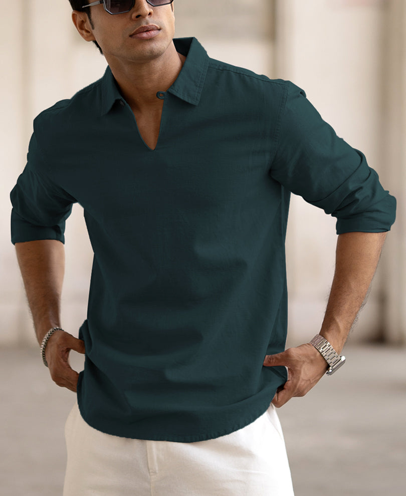 Teal Kurta Shirt