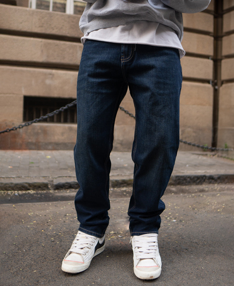 Indigo Regular Fit Basic Denim Jeans
