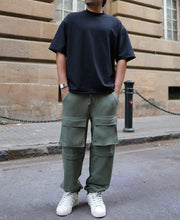 Green Double Pocket Regular Fit Track Pant
