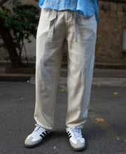 Natural Linen Pant With Belt