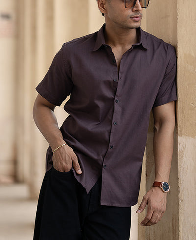 Coffee Brown Lightweight Shirt